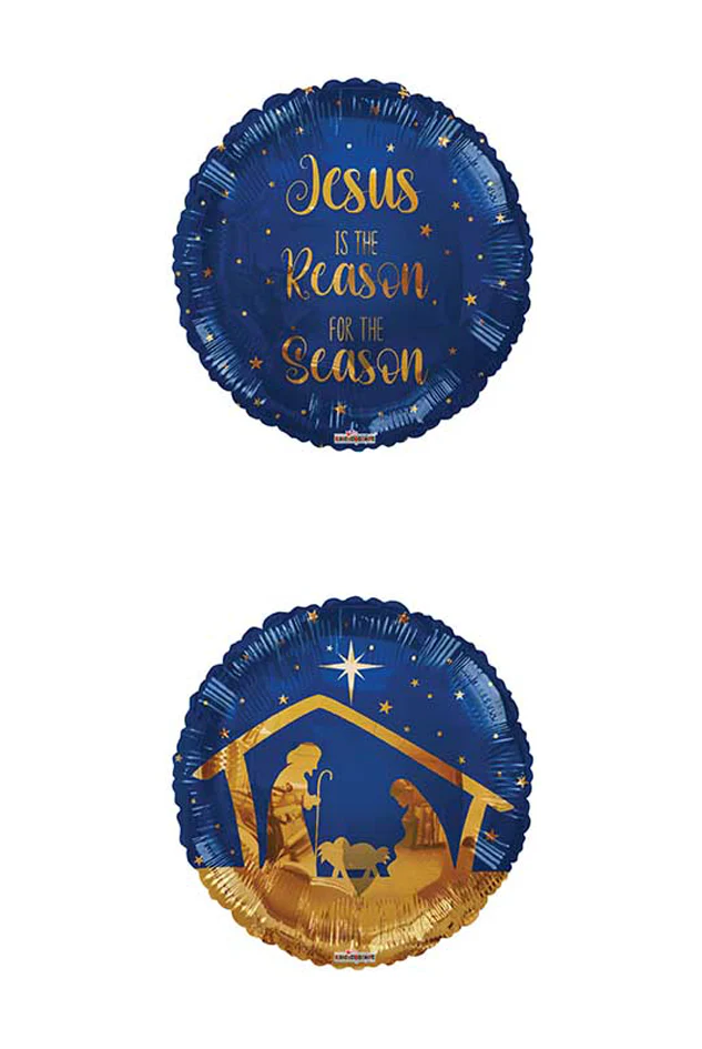 18" Christmas Scene Foil Balloon