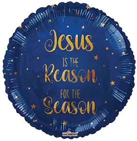 18" Christmas Scene Foil Balloon - Image 3
