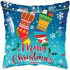 18" Christmas Socks Gellibean Balloon
