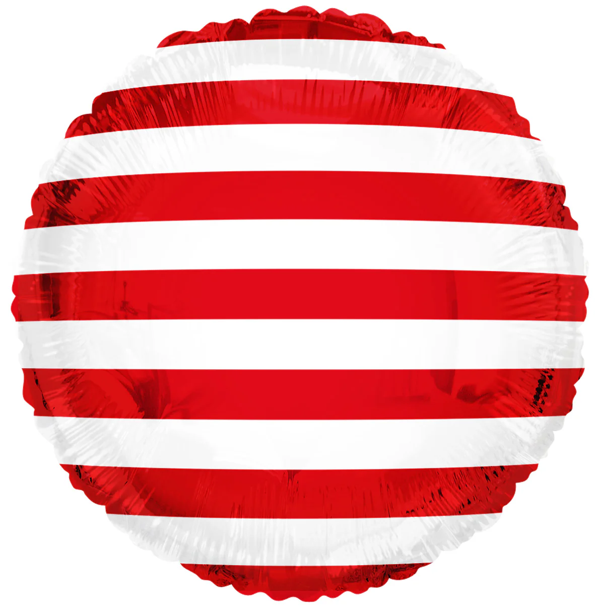 18" Circle USA Patriotic Stripes Foil Balloon