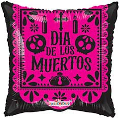 18" Dia De Muertos Decor Gellibean Balloon