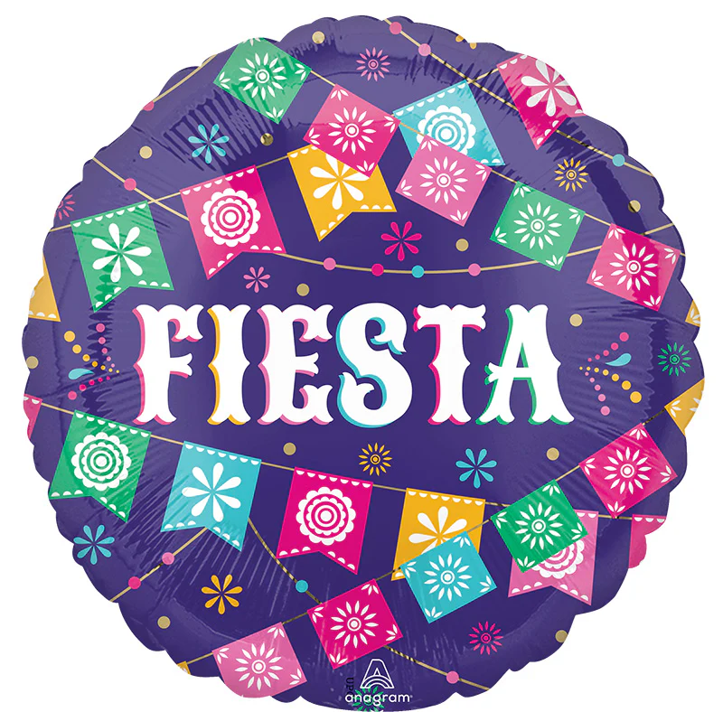 18" Fiesta Time Foil Balloon