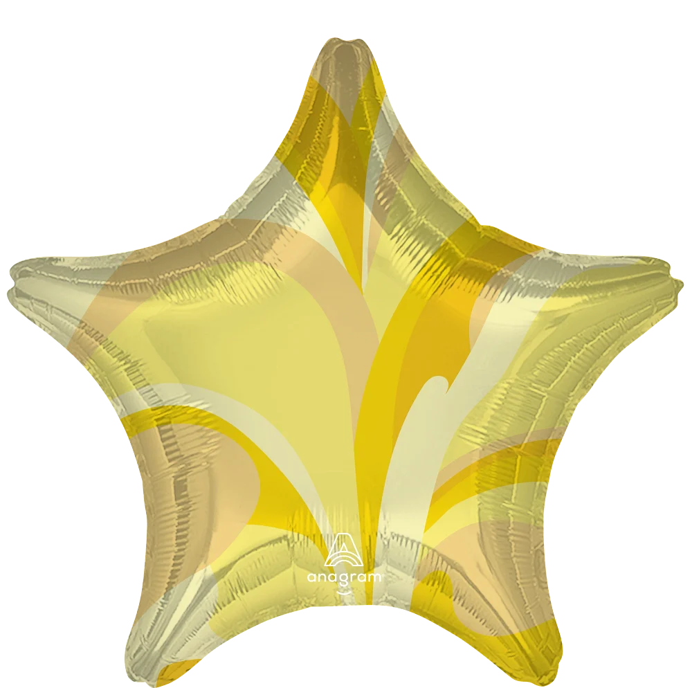 18" Gold Macro Marble Foil Balloon