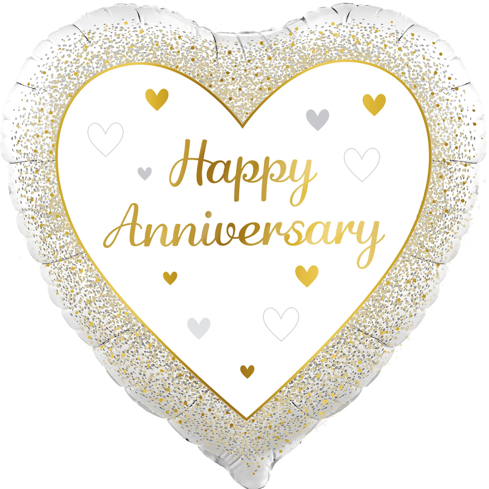 18" Happy Anniversary Heart Oaktree Brand Foil Balloon