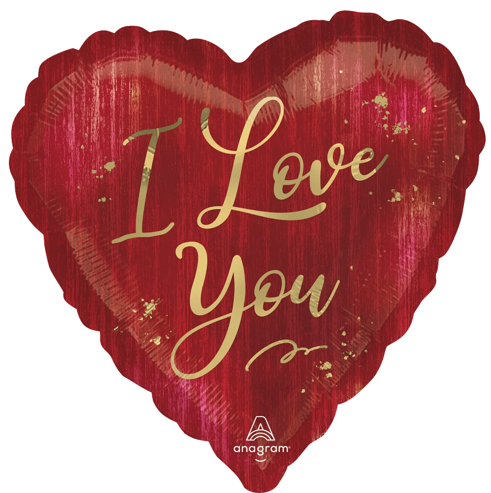 18" I Love You Rouge Foil Balloon