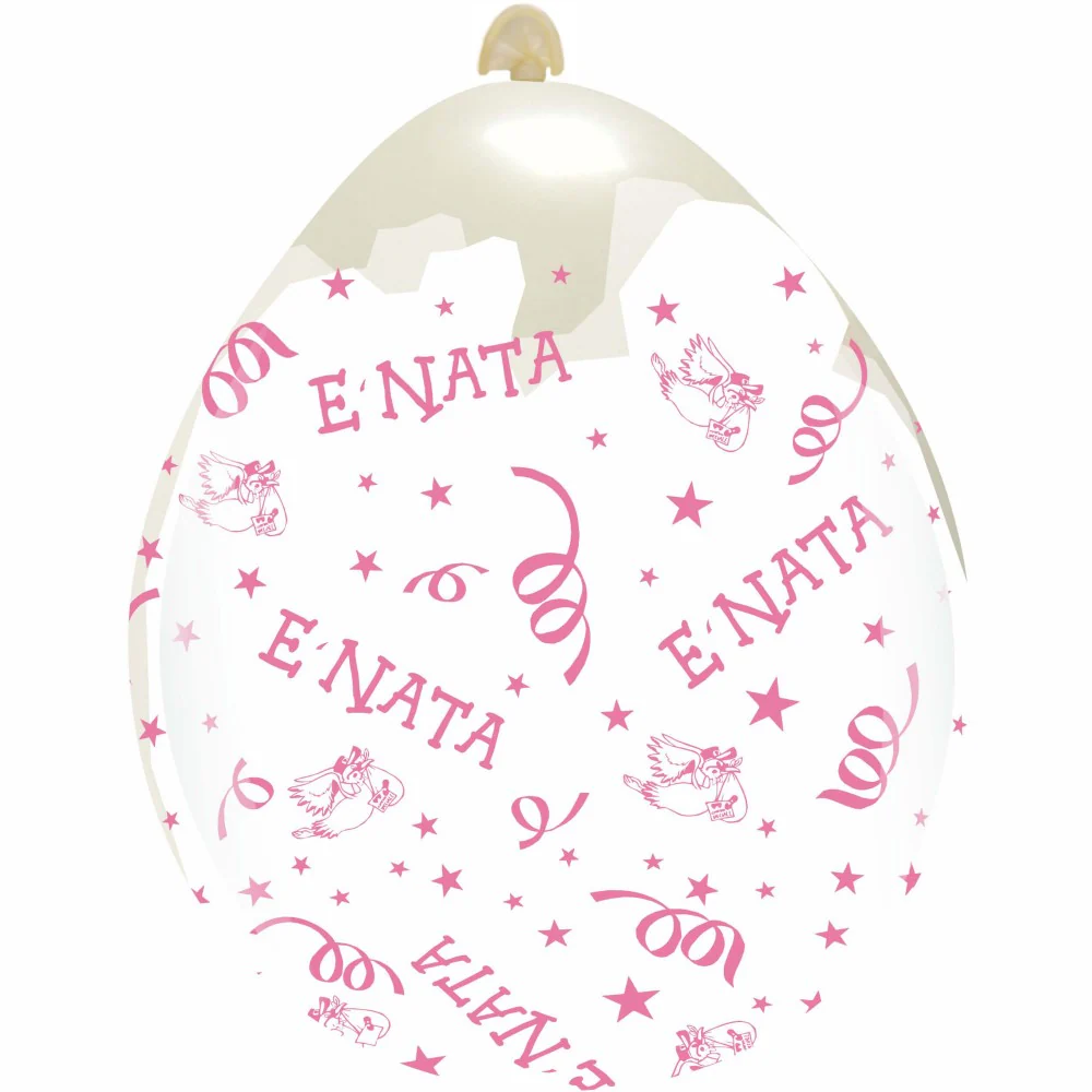 18" It's a Girl All Around (10 Per Bag) Cattex Brand Printed Stuffing Latex Balloons