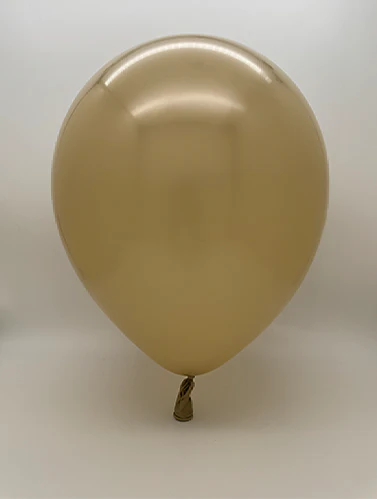 18" Kalisan Brand Latex Balloons Aura Antique Gold (25 Per Bag) - Image 2