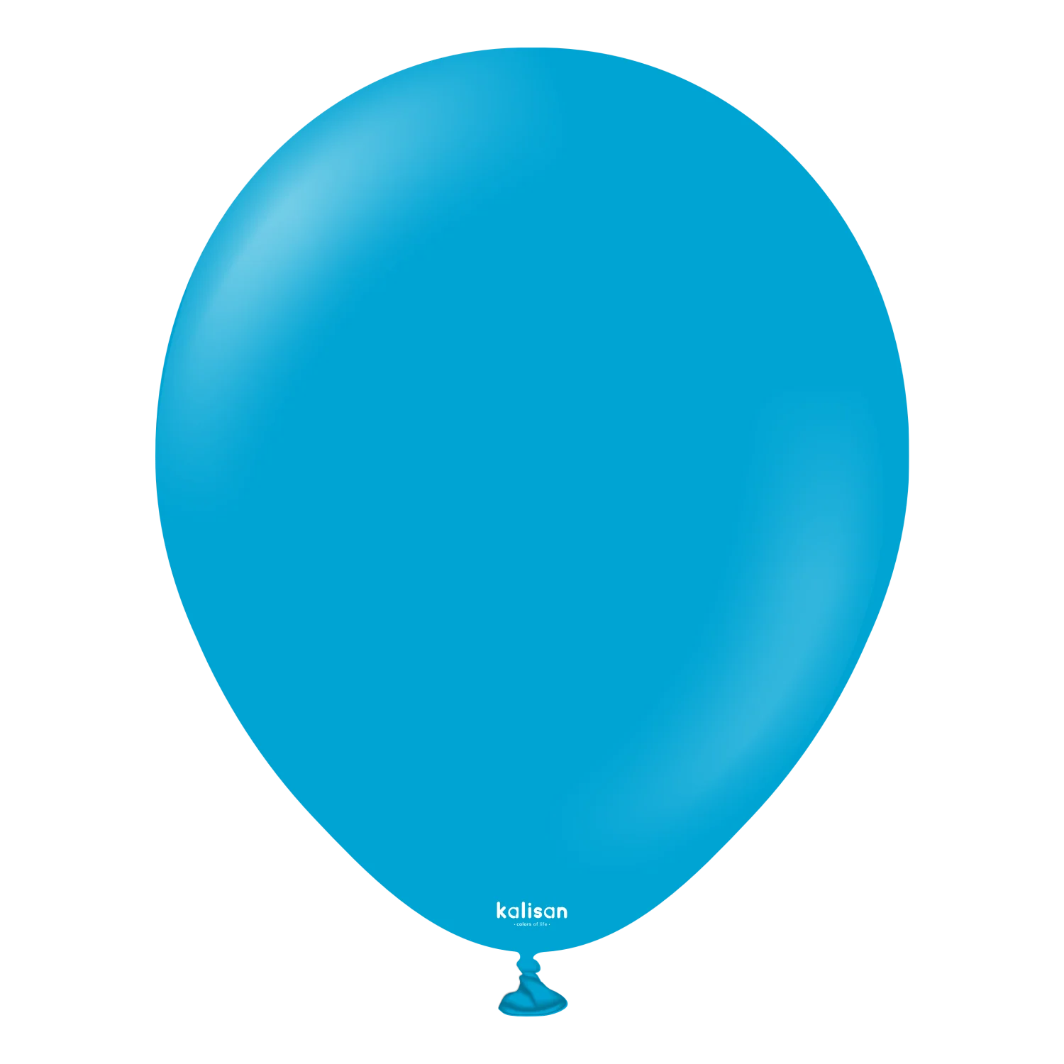 18" Kalisan Latex Balloons Standard Caribbean Blue (25 Per Bag)