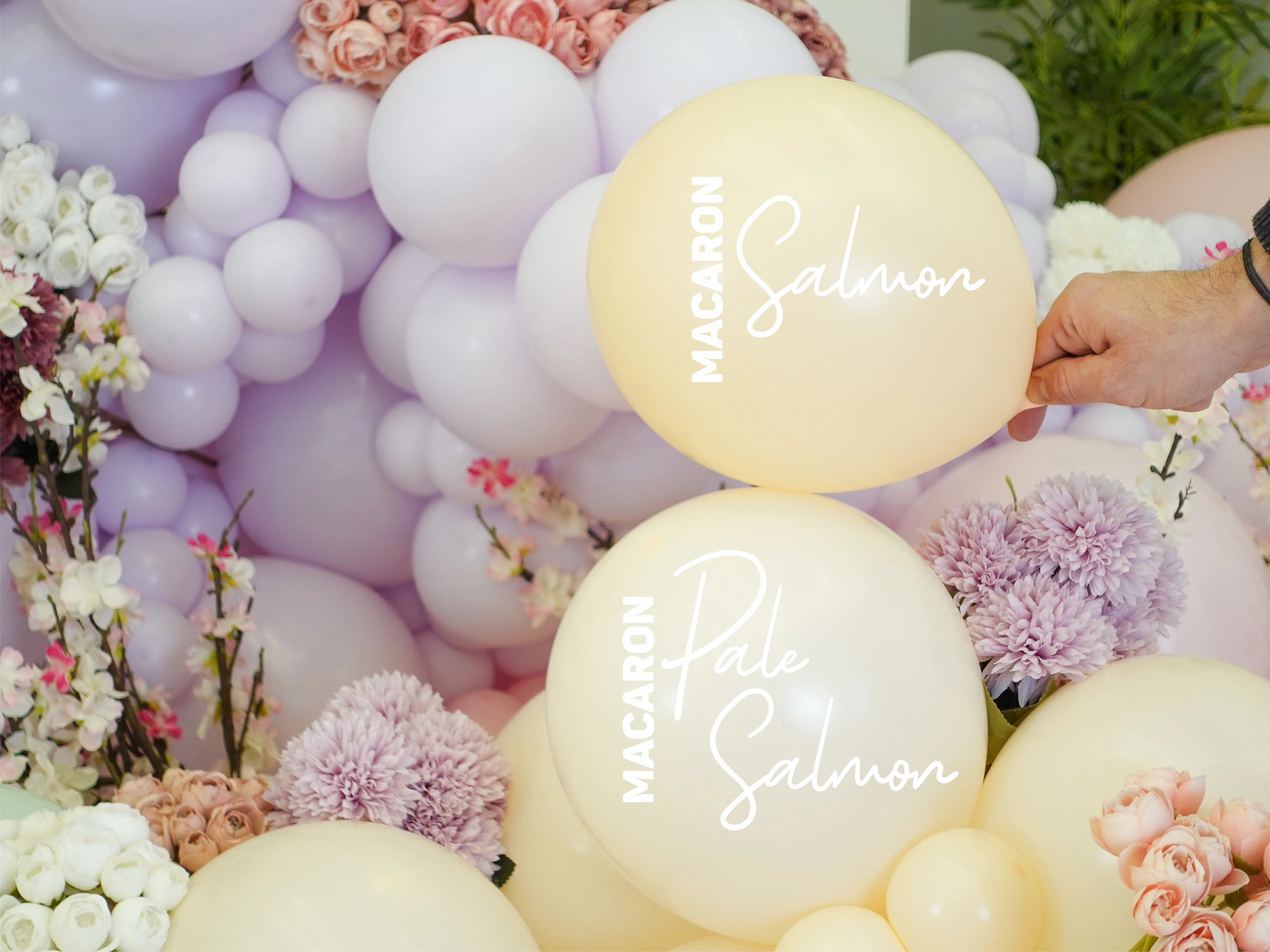 18" Kalisan Latex Balloons Standard Macaron Pale Salmon (25 Per Bag) - Image 3