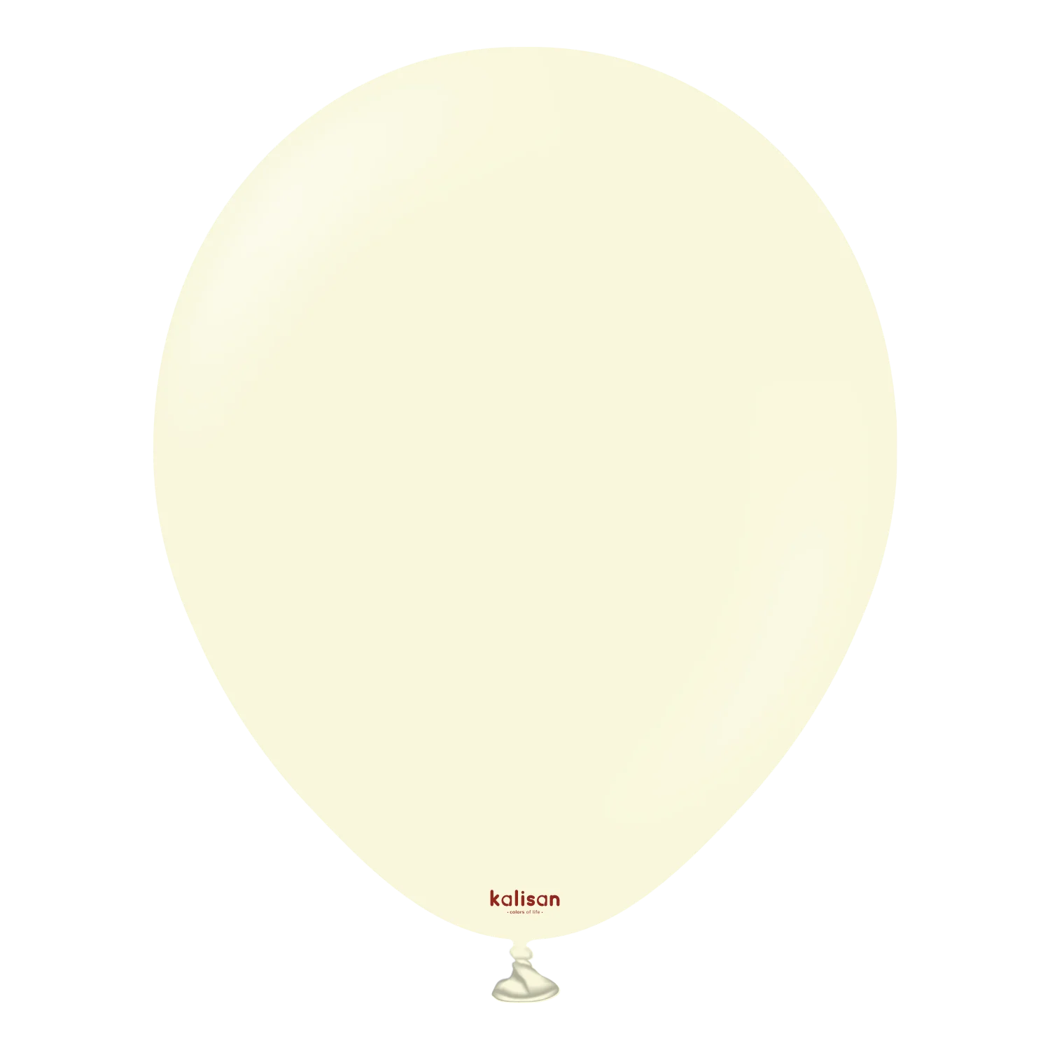 18" Kalisan Latex Balloons Standard Macaron Pale Yellow (25 Per Bag)