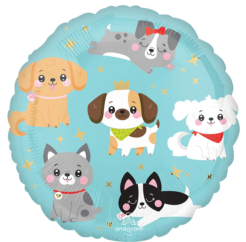 18" Kawaii Puppy Foil Balloon
