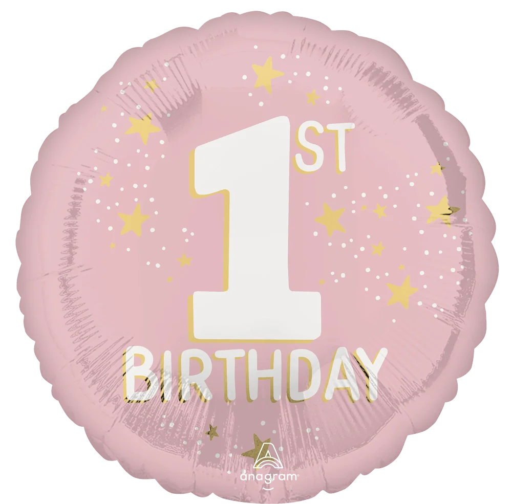 18" Little Miss One-derful 1st Birthday Foil Balloon