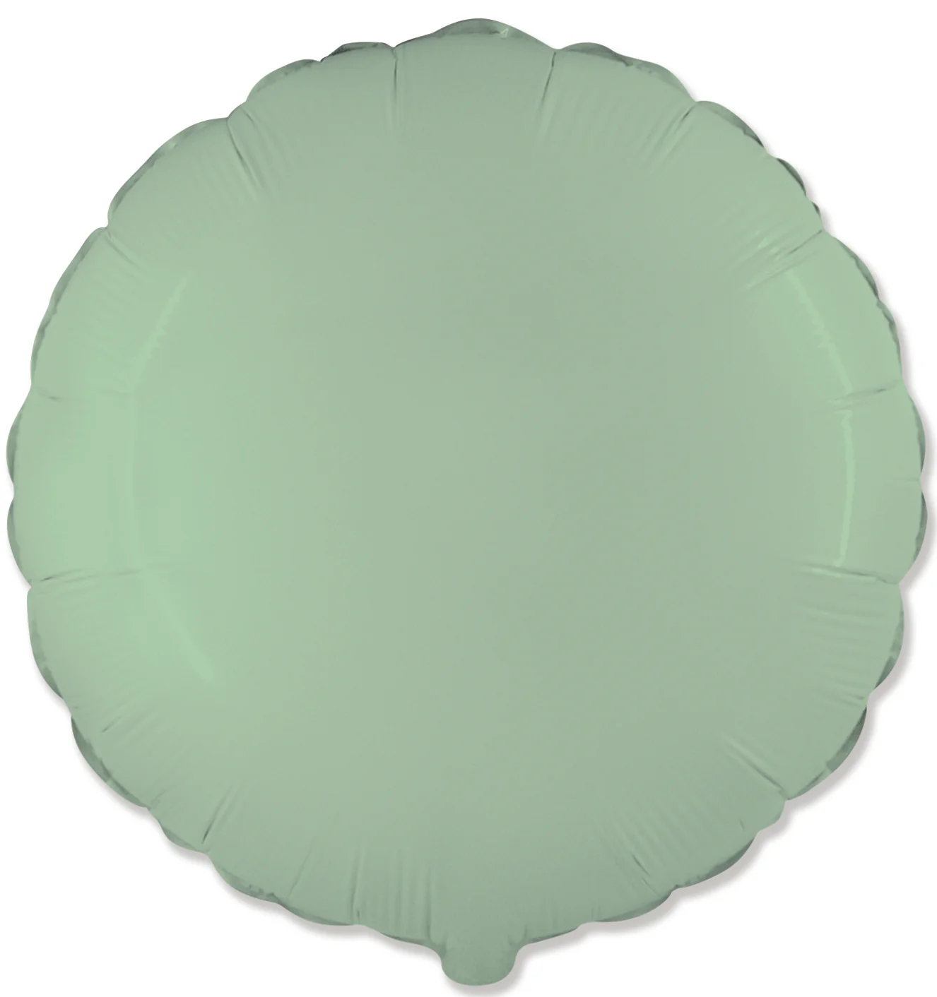18" Round/Circle Matte Mint Green Solid Color Foil Balloon Brand Flexmetal