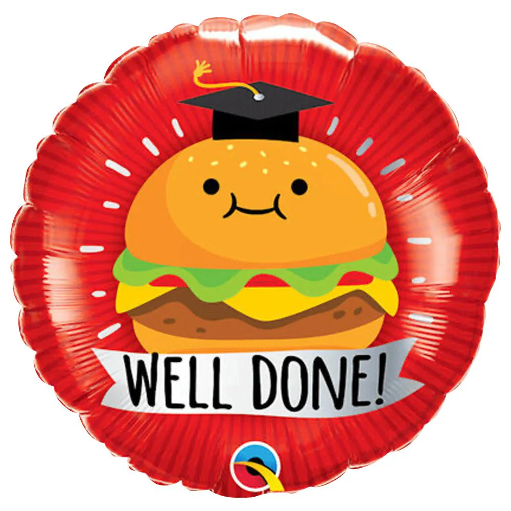 18" Round Grad Well Done Foil Balloon
