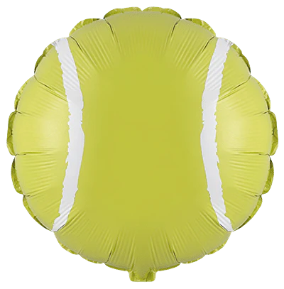 18" Round Tennis Ball Foil Balloon