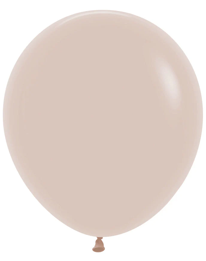 18" Sempertex/Betallatex Latex Balloons (25 Per Bag) Deluxe White Sand