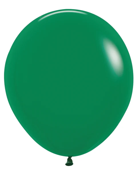 18" Sempertex/Betallatex Latex Balloons (25 Per Bag) Fashion Forest Green