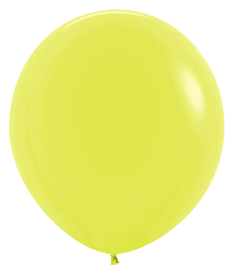 18" Sempertex/Betallatex Latex Balloons (25 Per Bag) Neon Yellow