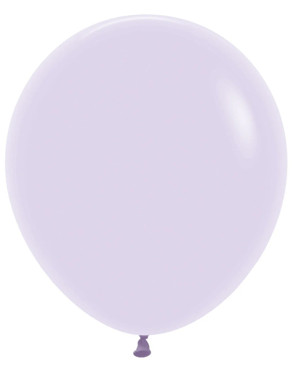 18" Sempertex/Betallatex Latex Balloons (25 Per Bag) Pastel Matte Lilac