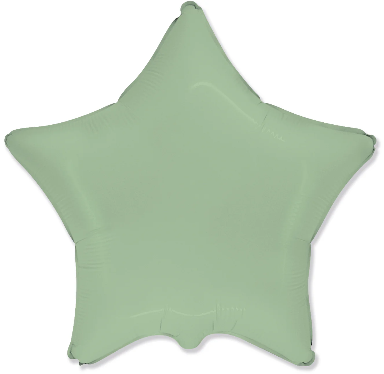 18" Star Matte Mint Green Solid Color Foil Balloon Brand Flexmetal