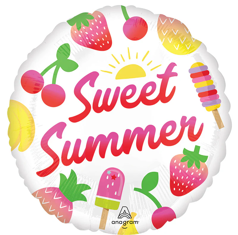 18" Sweet Summer Fruity Mix Foil Balloon