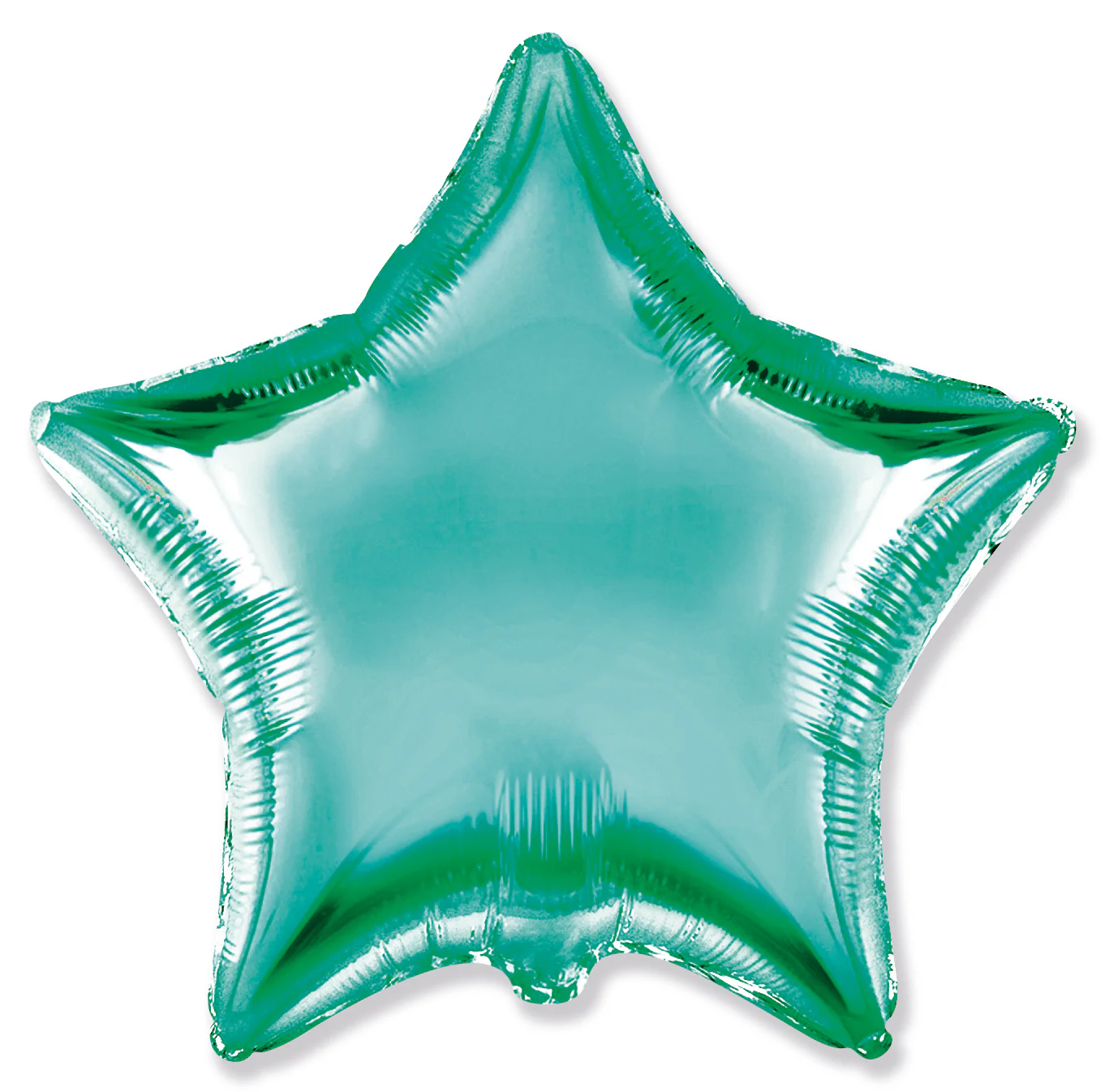 18" Turquoise Star Solid Color Foil Balloons Brand Flexmetal