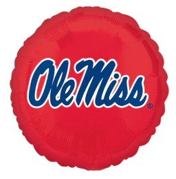 18" University of Mississippi (Ole Miss) Foil Balloon