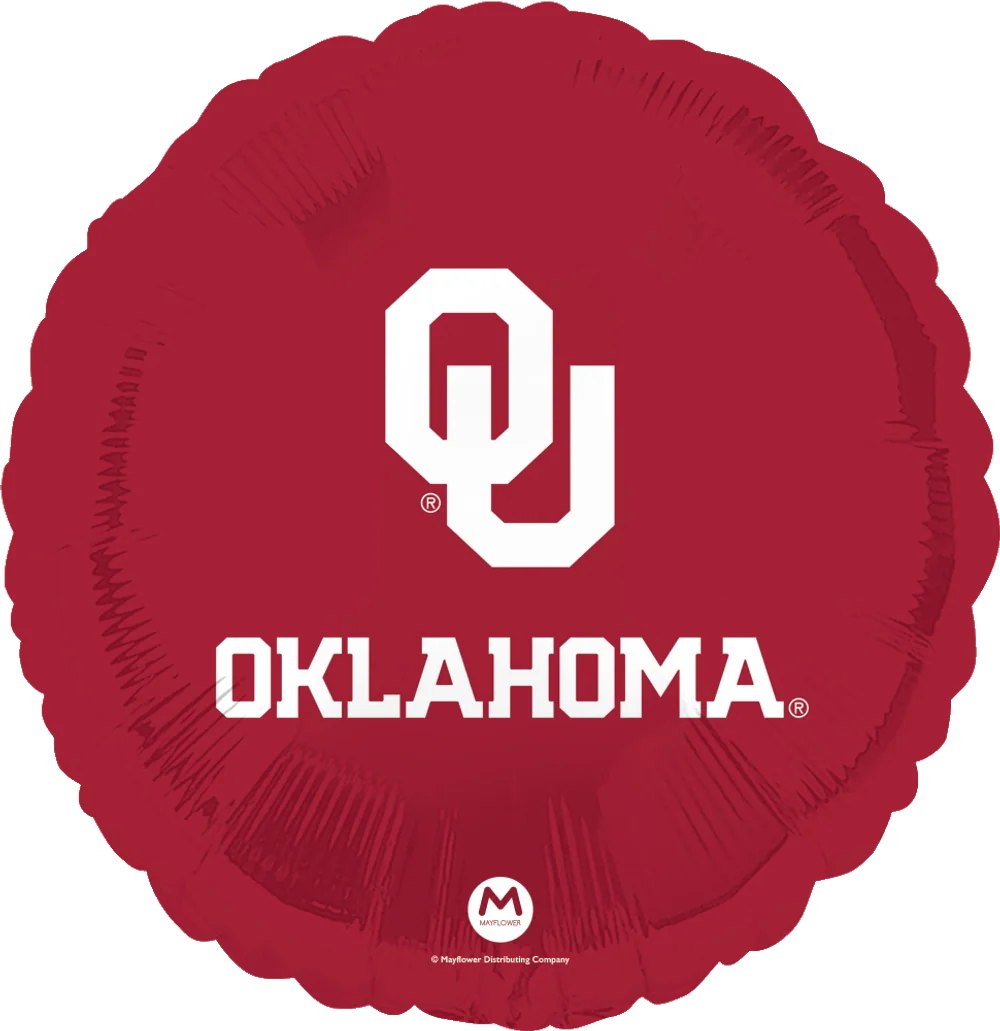 18" Collegiate University of Oklahoma Foil Balloon
