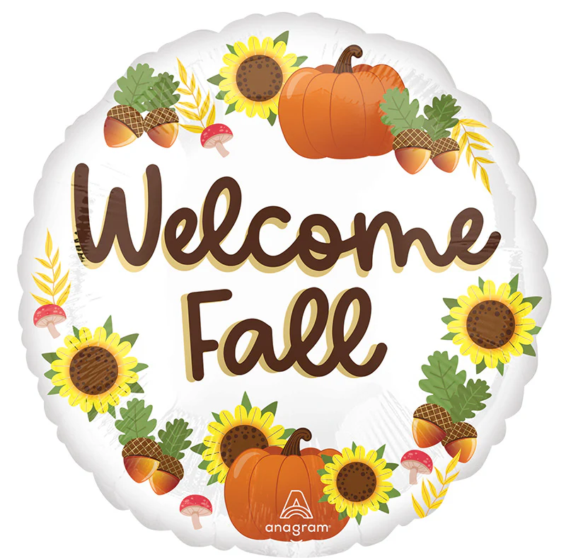 18" Welcome Fall Foil Balloon