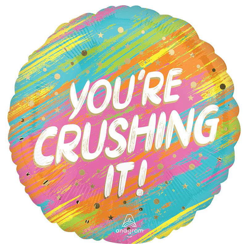 18" You're Crushing It! Foil Balloon