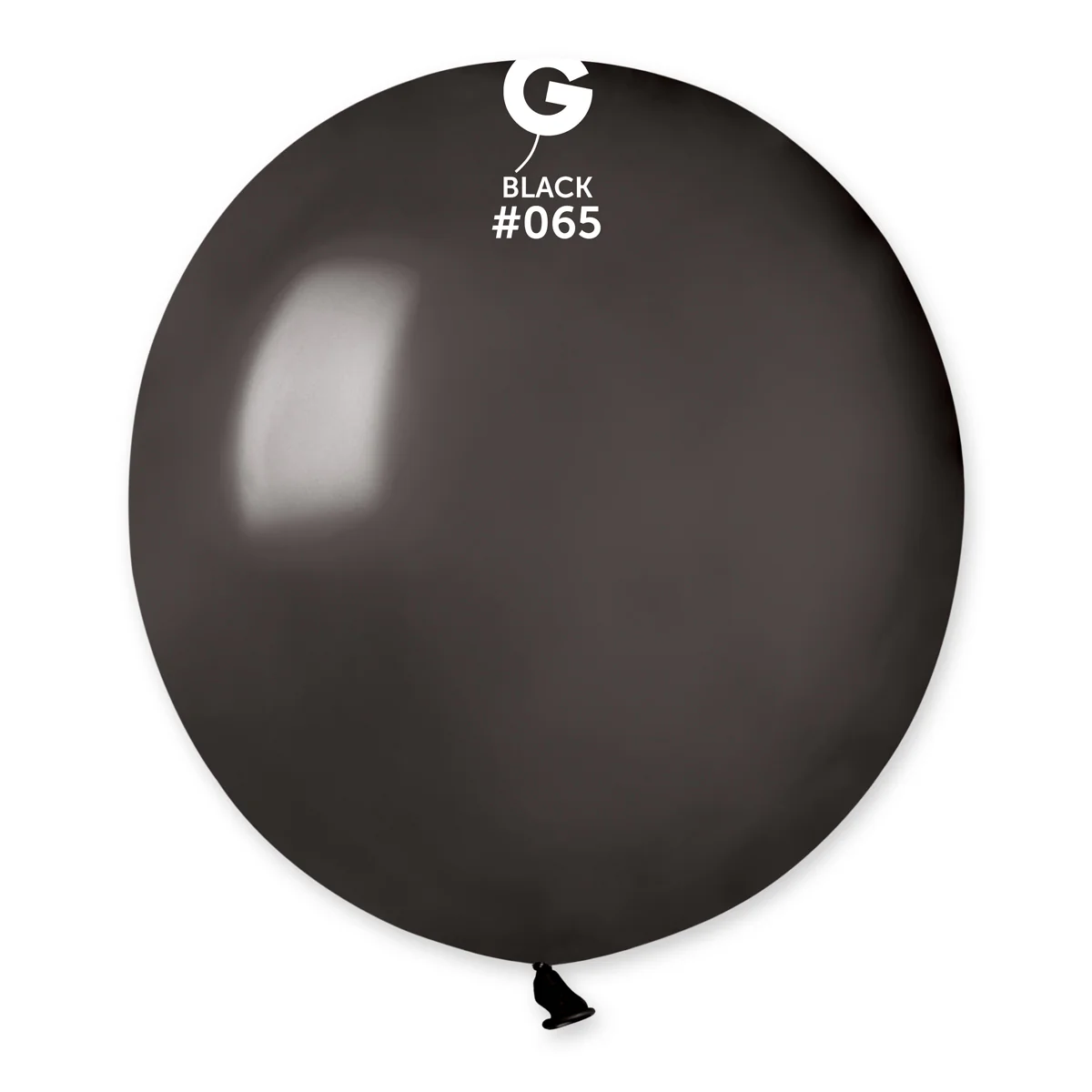 19" Gemar Latex Balloons (Bag of 25) Metallic Black