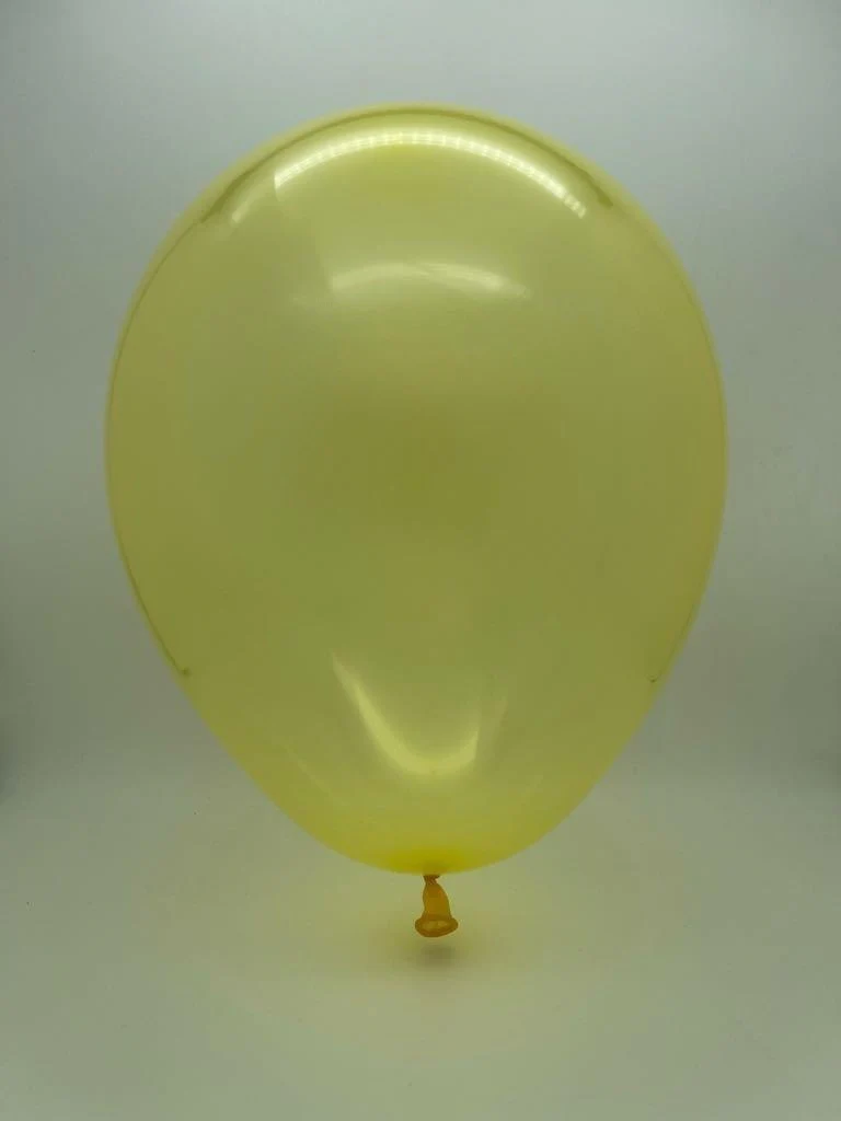 19" Gemar Latex Balloons (Bag of 25) Rainbow Pastel Crystal Yellow - Image 2