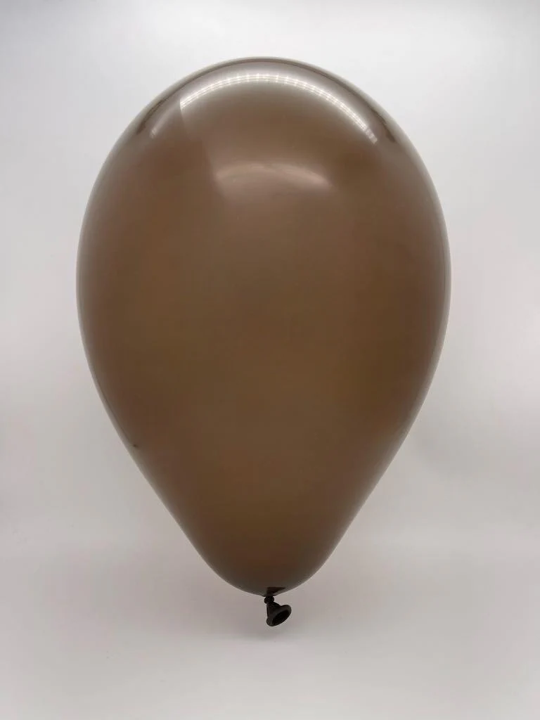 19" Gemar Latex Balloons (Bag of 25) Standard Brown - Image 2