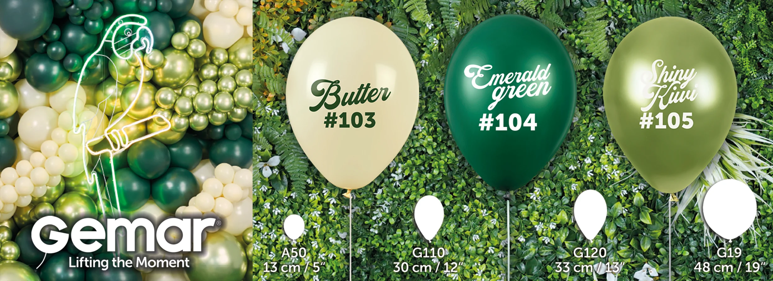 19" Gemar Latex Balloons (Bag of 25) Standard Butter - Image 4