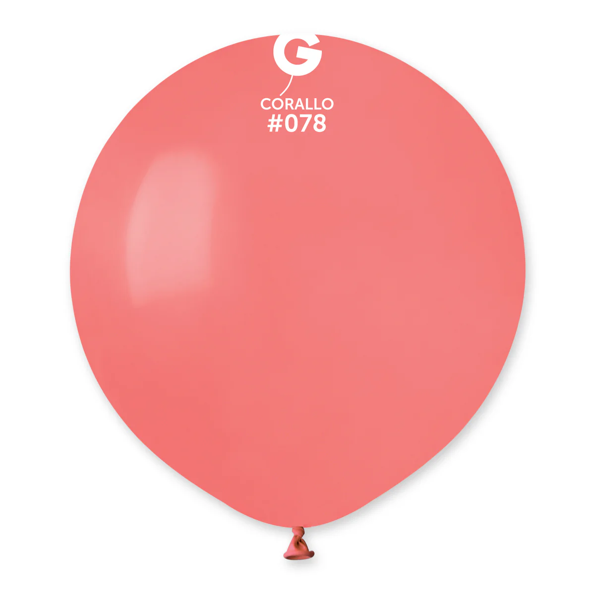 19" Gemar Latex Balloons (Bag of 25) Standard Corallo