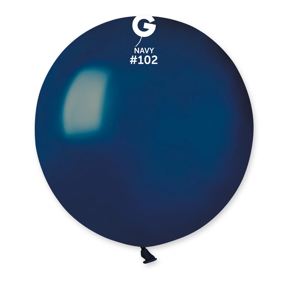 19" Gemar Latex Balloons (Bag of 25) Standard Navy