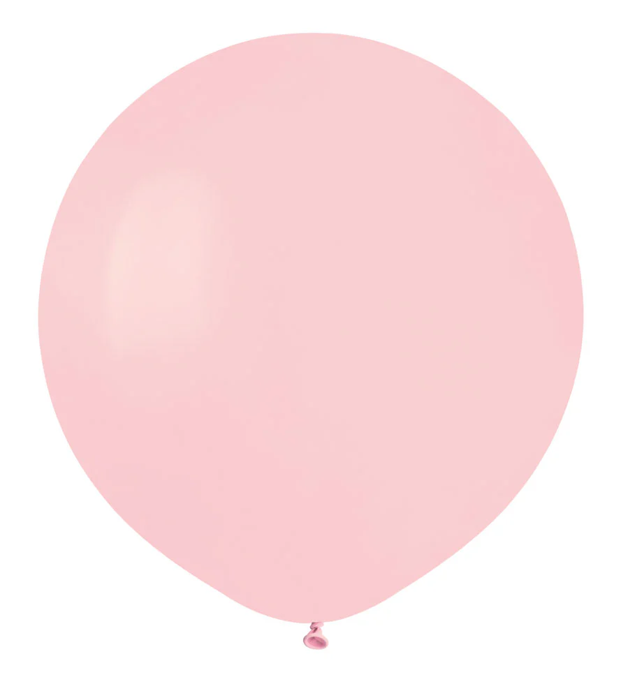 19" Gemar Latex Balloons (Bag of 25) Standard Powder Pink