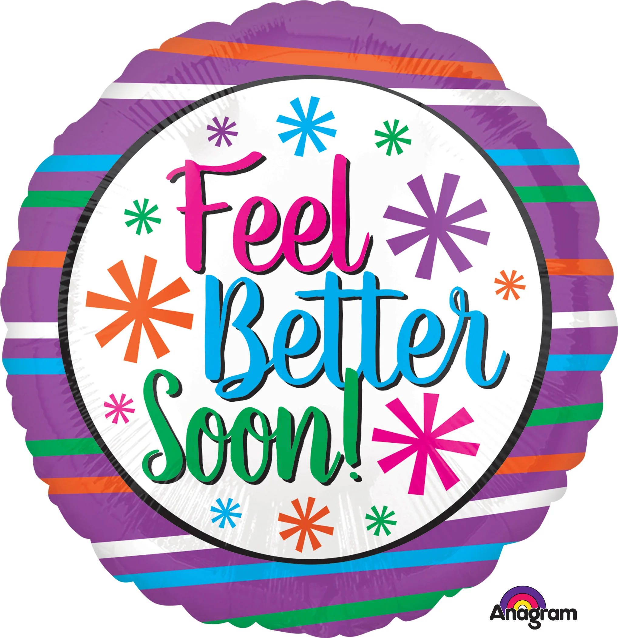 20" Junior Shape Feel Better Soon Balloon