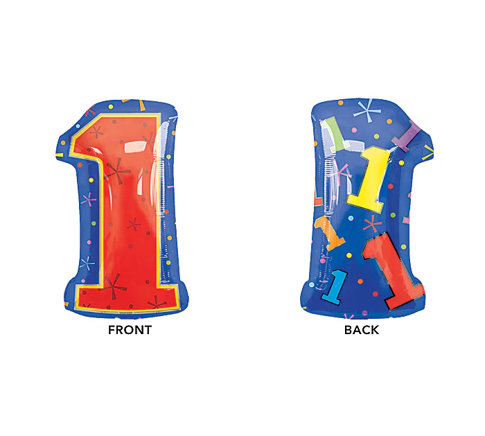 21" Junior Shape 1 Multi-Color Balloon