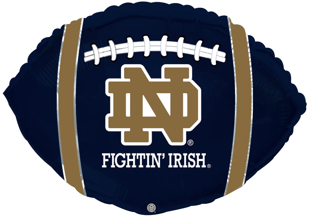 21" Notre Dame Fightin' Irish Football Balloon Collegiate