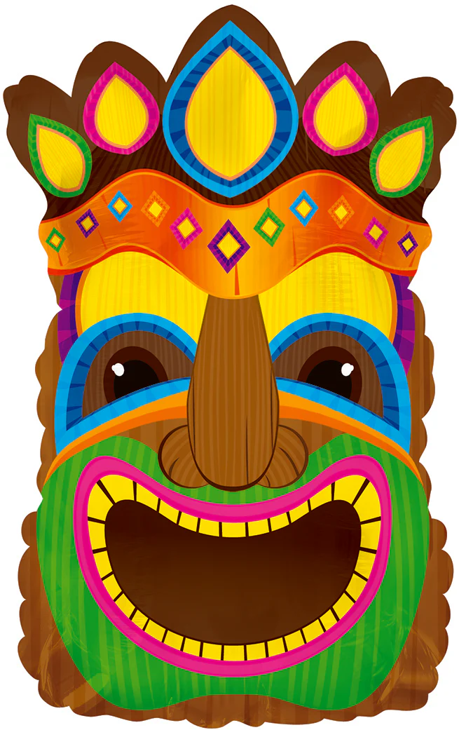 22" Crowned Tiki God Balloon