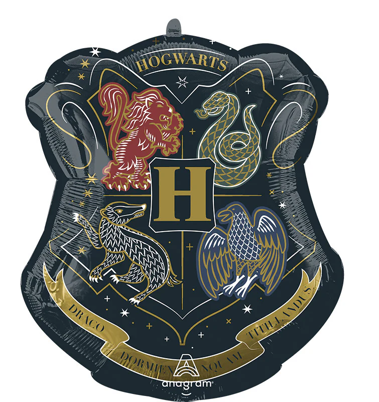 22" Jumbo Supershape Harry Potter Hogwarts Crest Foil Balloon
