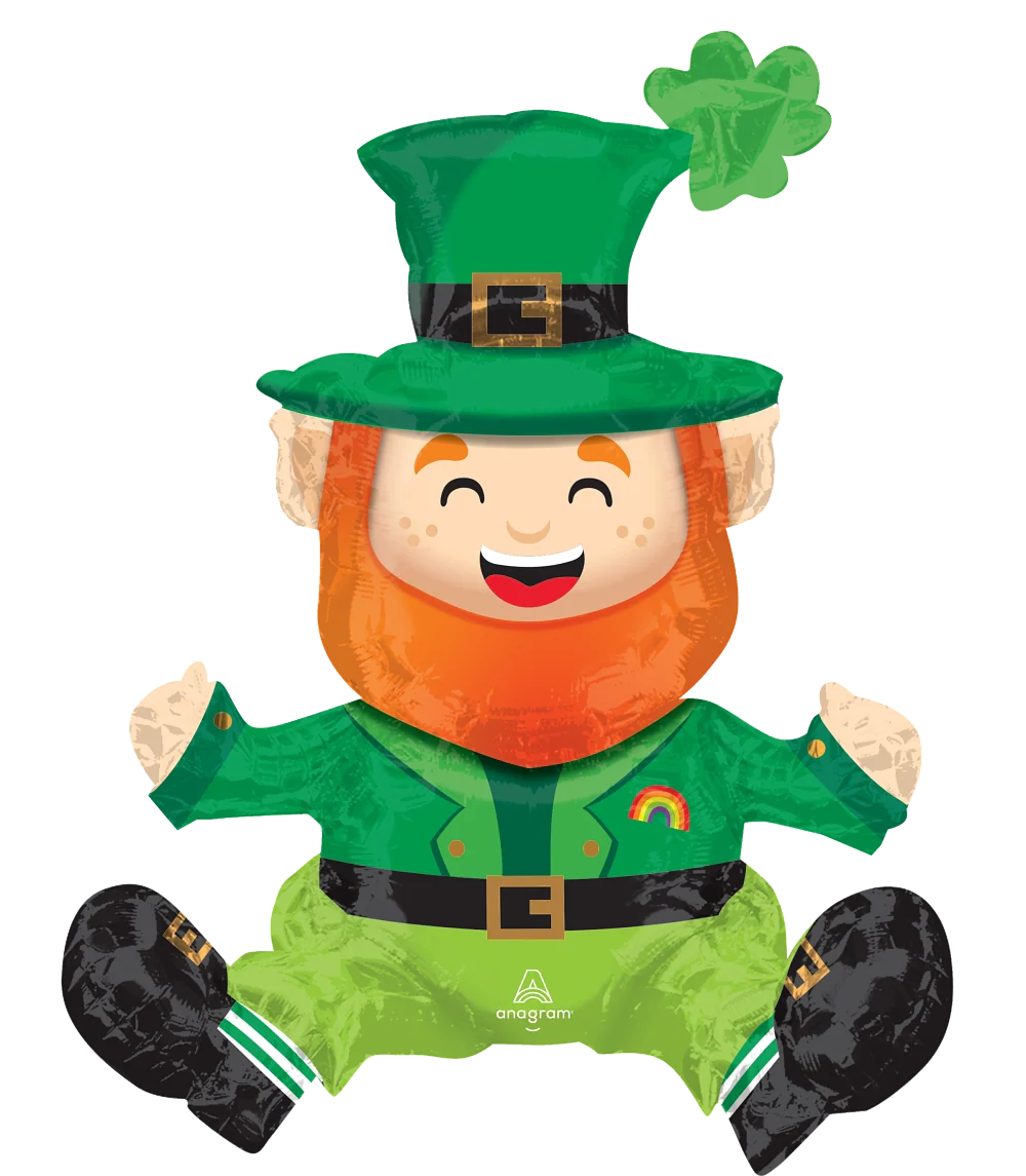 22" Consumer Inflatable Multi Balloon Lucky Leprechaun Foil Balloon