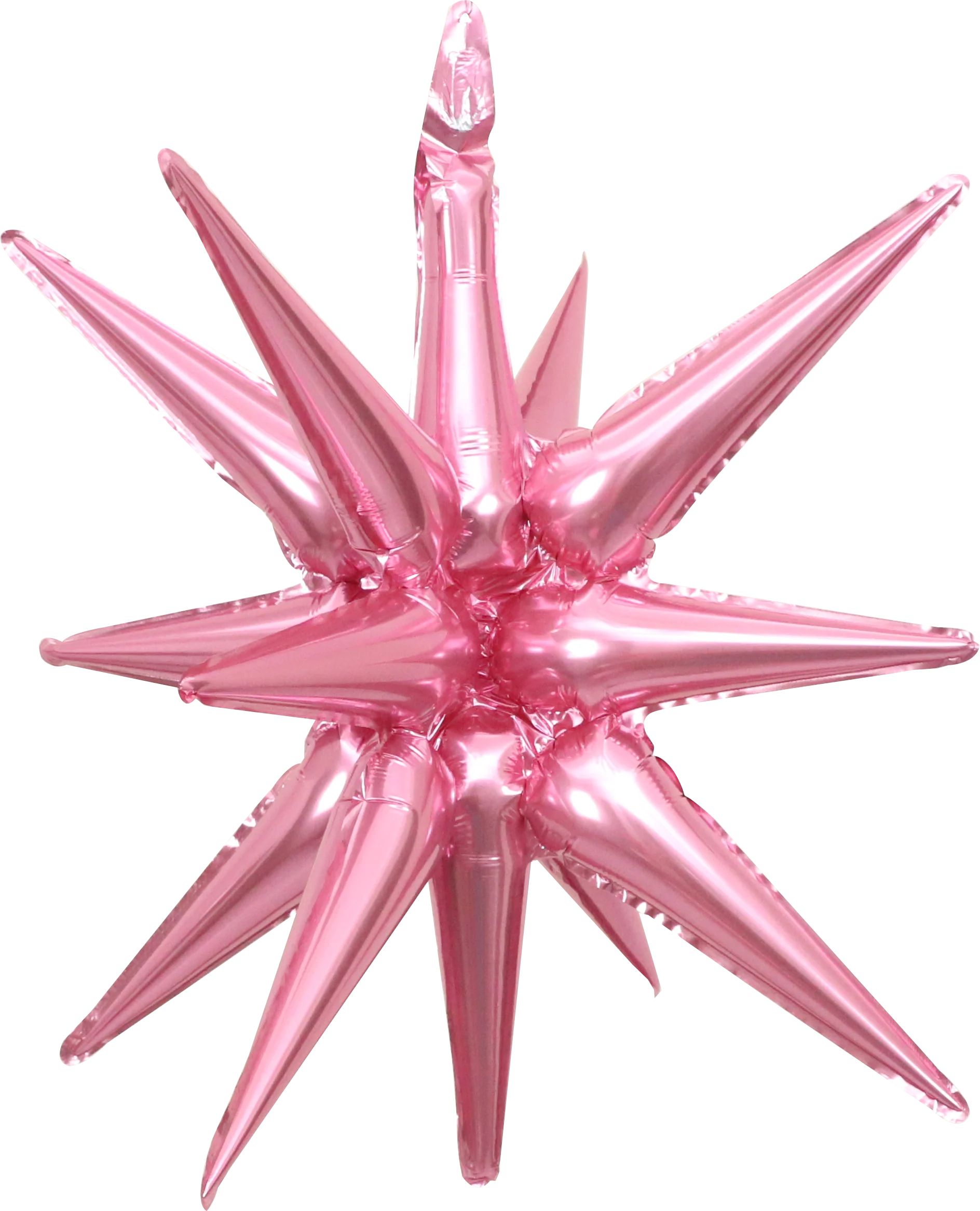 22" Airfill Only Pop Star Starburst Magic Foil Balloon (One Piece) Pink