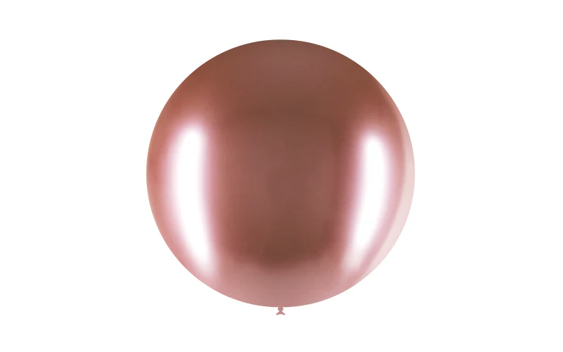 23'' Balloonia Latex Balloons Professional Line Brilliant Rose Gold (5 Per Bag) - Image 3