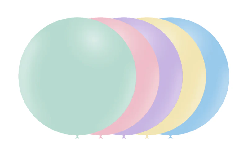 23'' Balloonia Latex Balloons Professional Line Matte Assorted (5 Per Bag) - Image 2
