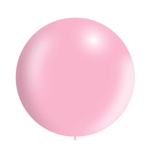 23'' Balloonia Latex Balloons Professional Line Metallic Baby Pink (5 Per Bag)