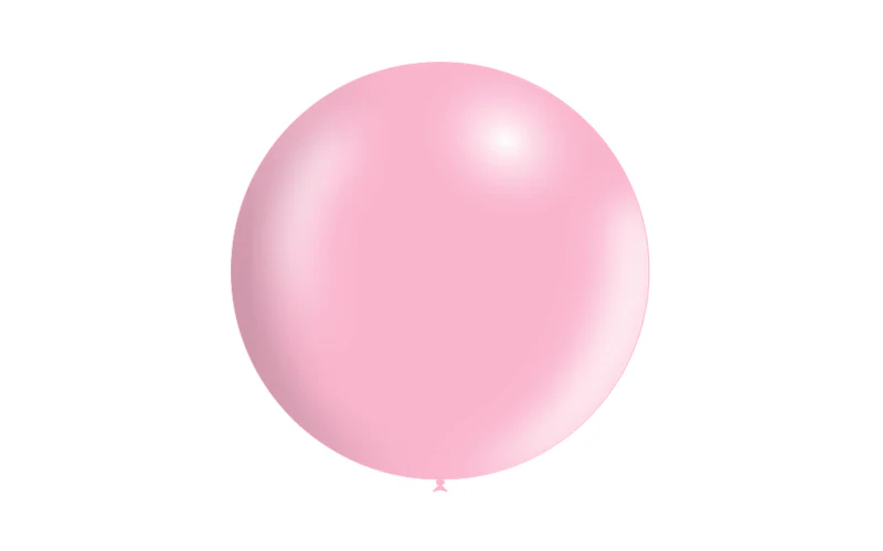 23'' Balloonia Latex Balloons Professional Line Metallic Baby Pink (5 Per Bag) - Image 3