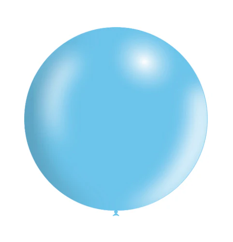 23'' Balloonia Latex Balloons Professional Line Metallic Sky Blue (5 Per Bag)