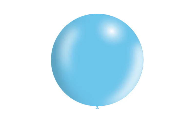 23'' Balloonia Latex Balloons Professional Line Metallic Sky Blue (5 Per Bag) - Image 3